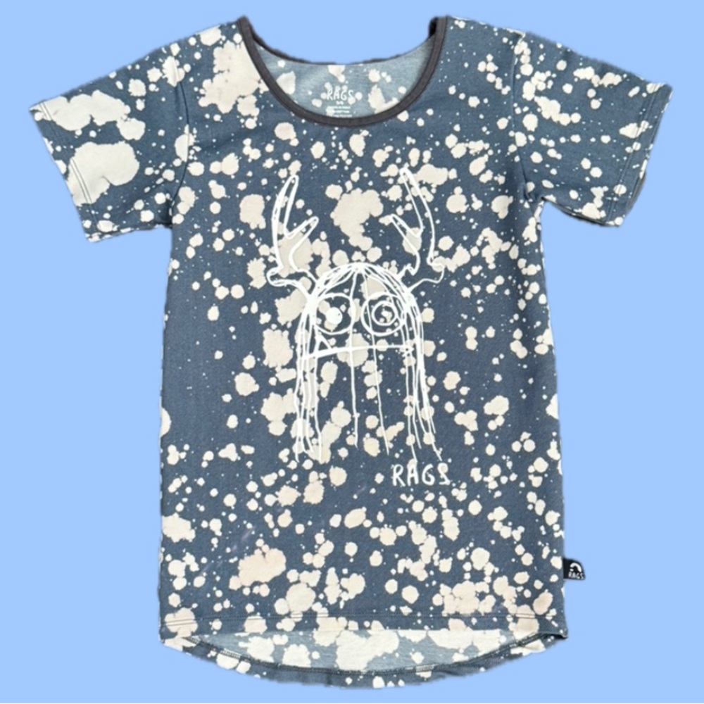 RAGS “Trinny” Splatter Graphic Tee | Size 5/6